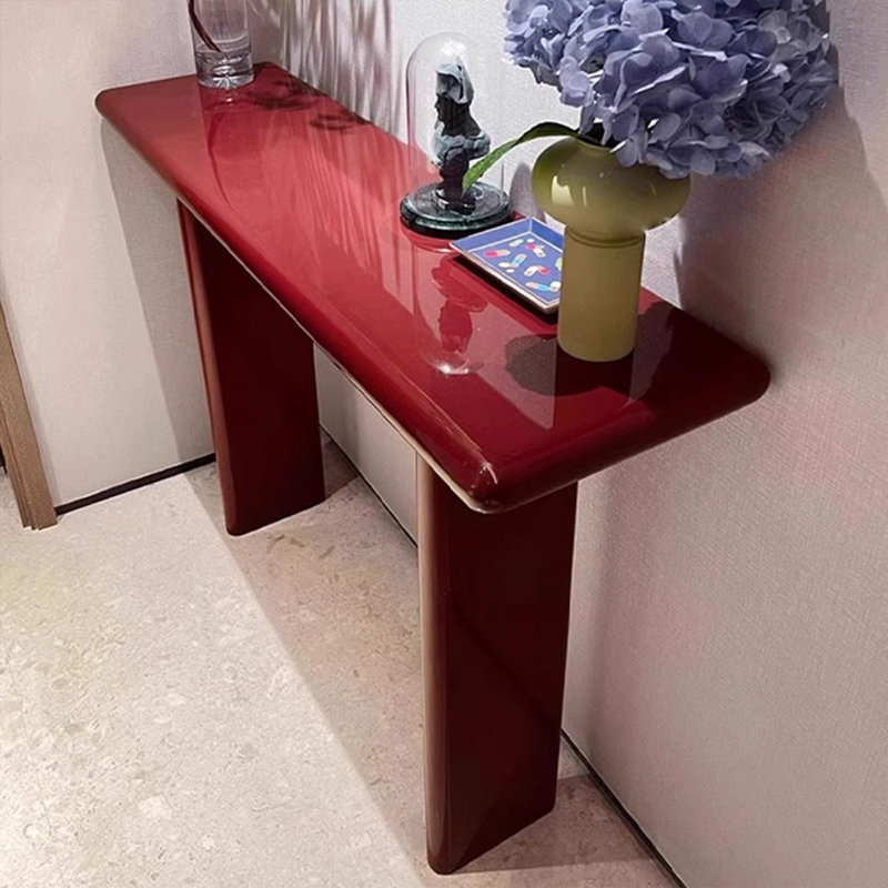 Nordic minimalist console table, 33.46" H x 59.06" W x 13.78" D