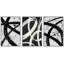 «Anneau bicolore géométrique paysage graffiti et art de rue abstrait», 3 pièces-99077708-99077706