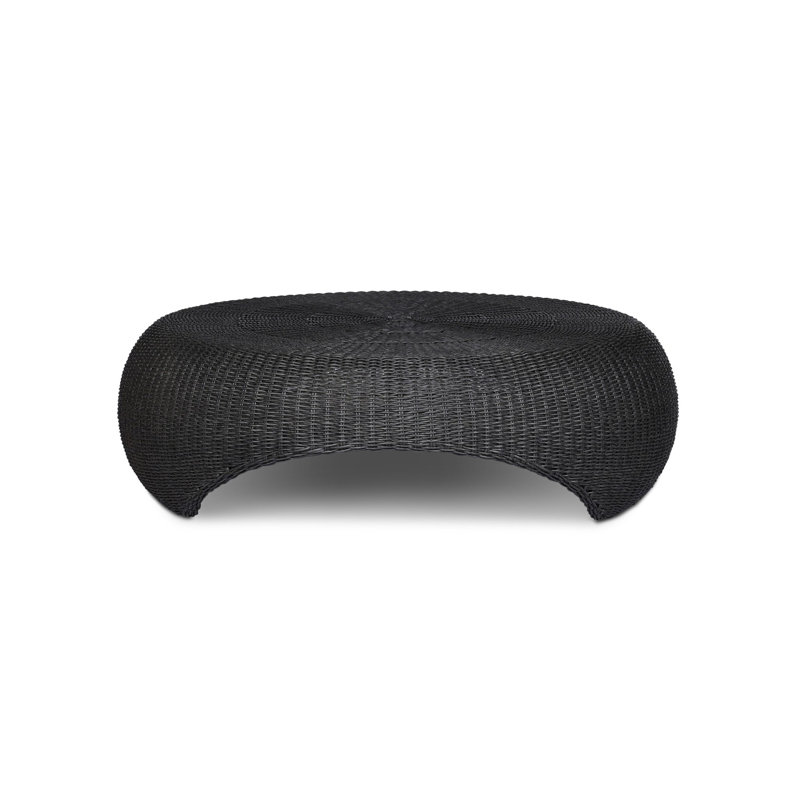Brock Outdoor Round Coffee Table, Vintage Coal