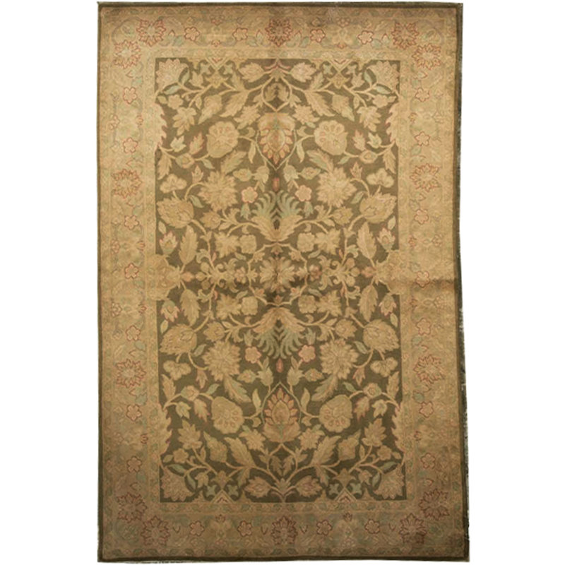 Tapis brun de haute qualité noué à la main
