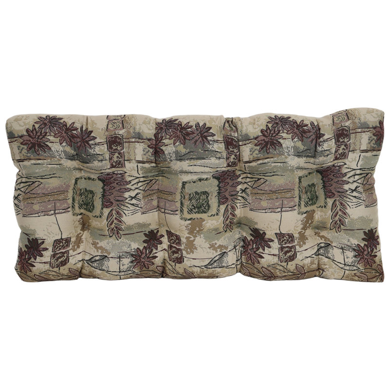 42-Inch By 19-Inch Tufted Tapestry Loveseat Cushion