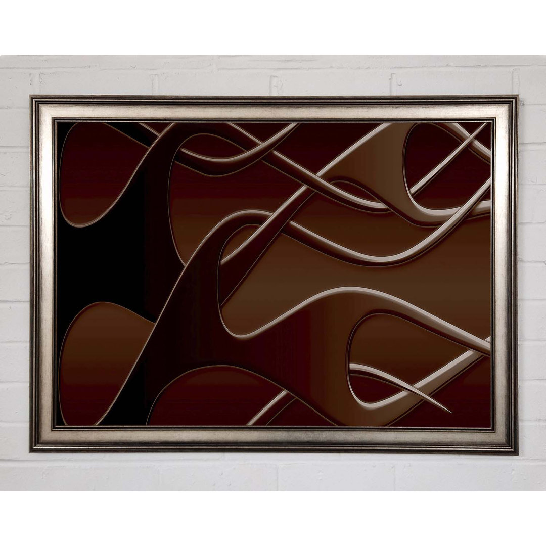 Gerahmtes Wandbild Chocolate Flames