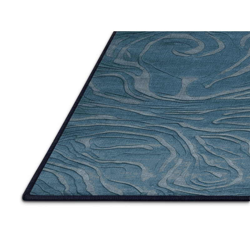 Tapis abstrait gris lavable à la machine