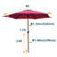 PARAPLUIE 9 PIEDS Bourgogne-1019254887