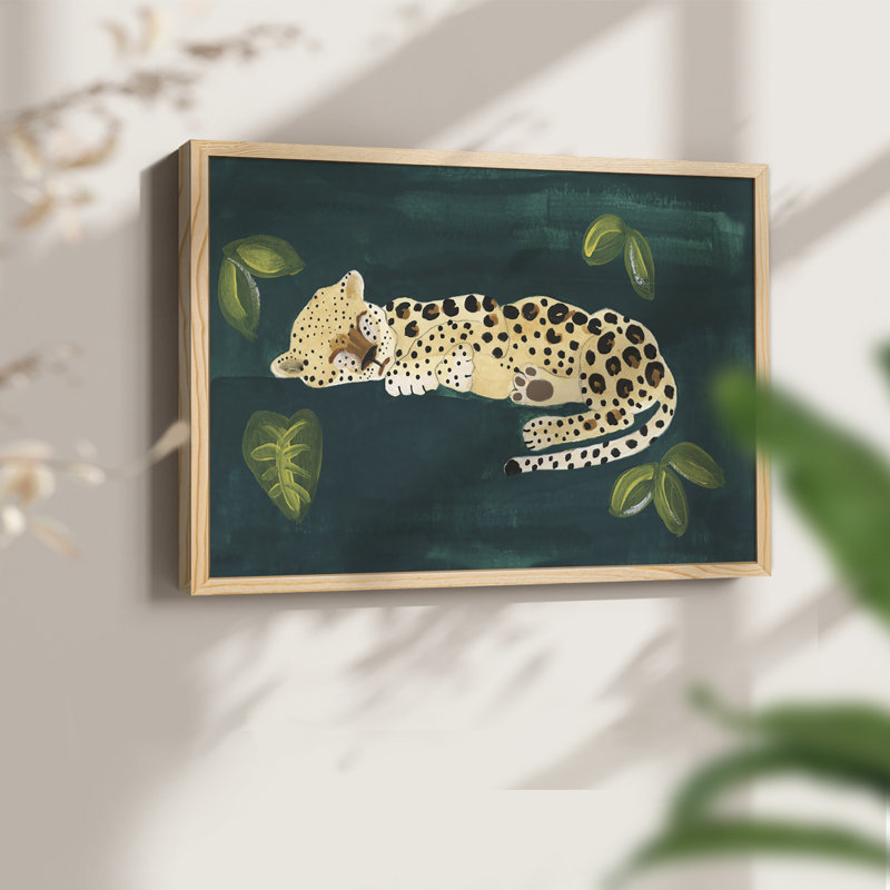 Lethargic Leopard II -Framed Print - Restickable