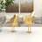 Glam Polystone Faceted Bird 2 Piece Sculpture Set-586504797