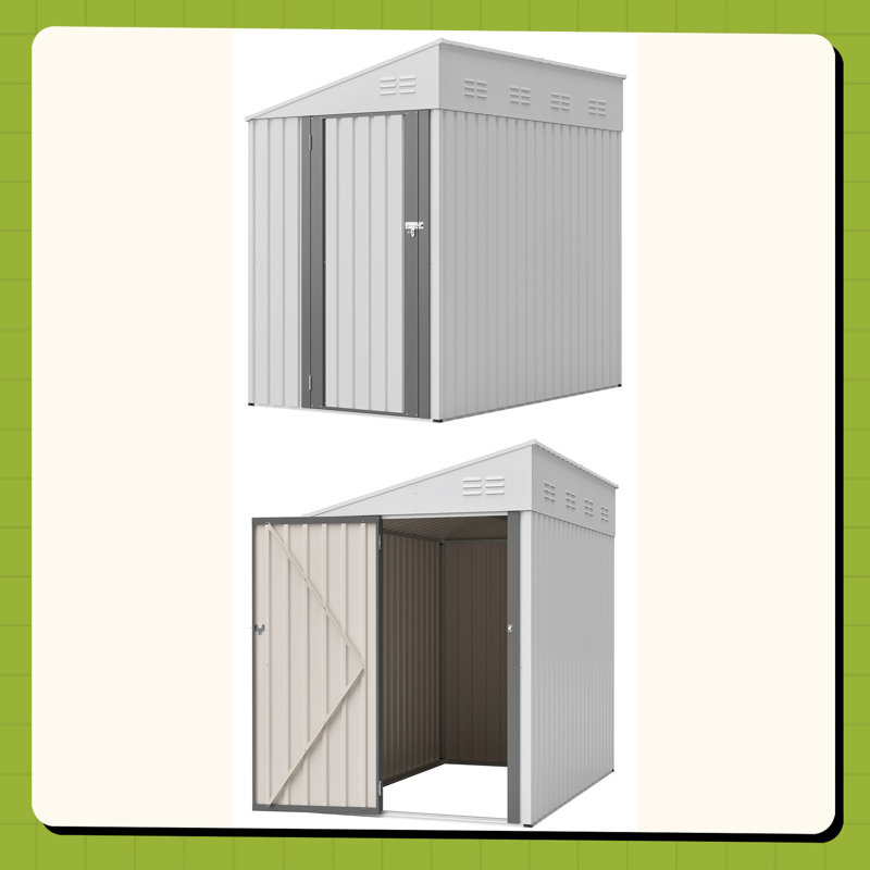 4' x 7' Lean-To Storage Shed