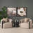 Kornelia Textured Fabric Barrel Accent Chair-465160654