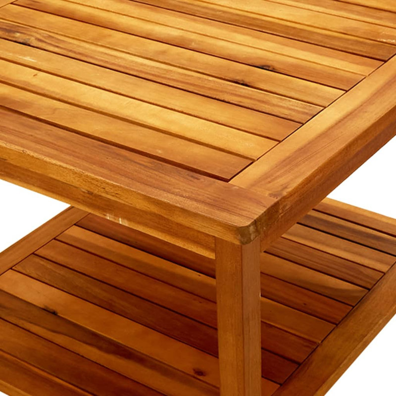 Table basse simple avec rangement Dimaggio, 13.8" H x 25.6" W x 25.6" D, Brown
