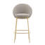 Ensemble de 2 tabourets d'intérieur revêtus de métal plaqué or-1228396571