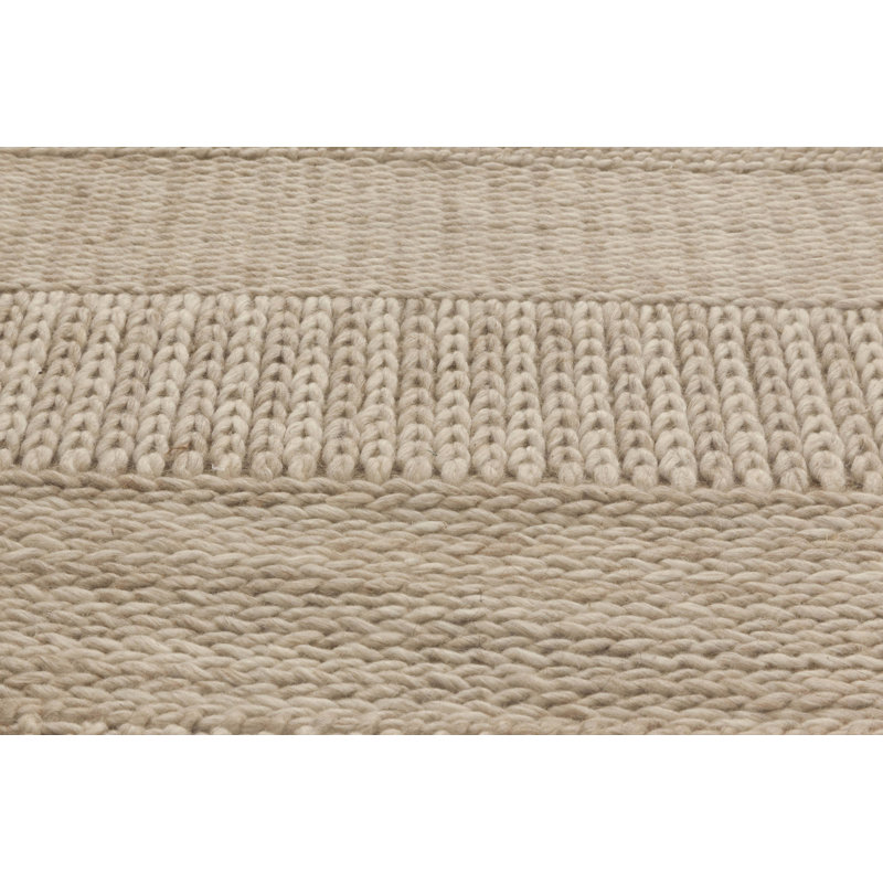 Tapis moderne en laine beige / gris