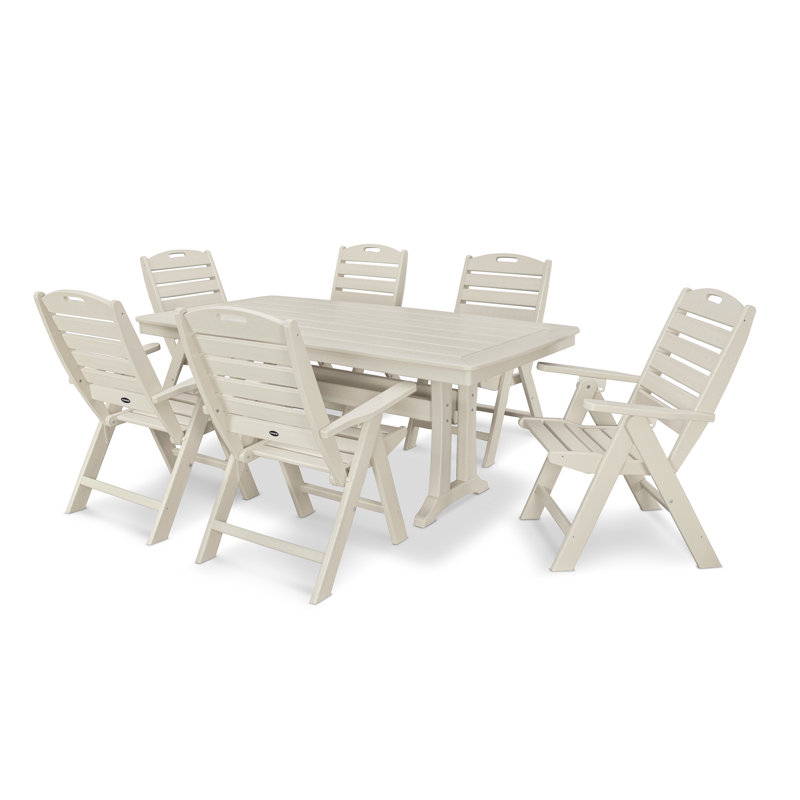 Ensemble de salle à manger 7 pièces Nautical, Sable