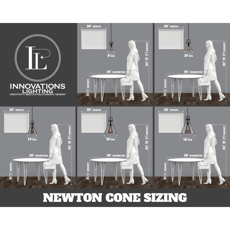 Newton 18" Satin Nickel and Matte White Glass Pendant Light