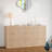 9 Drawer Fluted Dresser for Bedroom 55in Wide Modern Chest of Drawers with Metal Handle Fluted Wood TV Stand Modern Large Dresser Natural Color-452952943