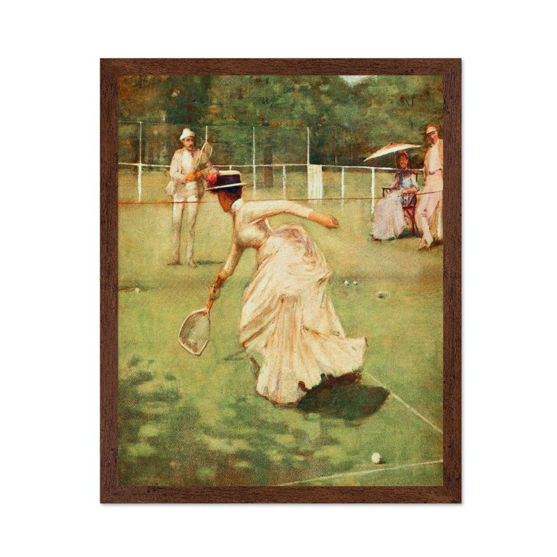 Une peinture de rallye, Poster, 18"H x 24"W, Brown Framed