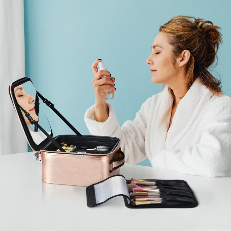 Elviros Toiletry Bag 3 in 1 Multifunctional Makeup Cosmetic Case