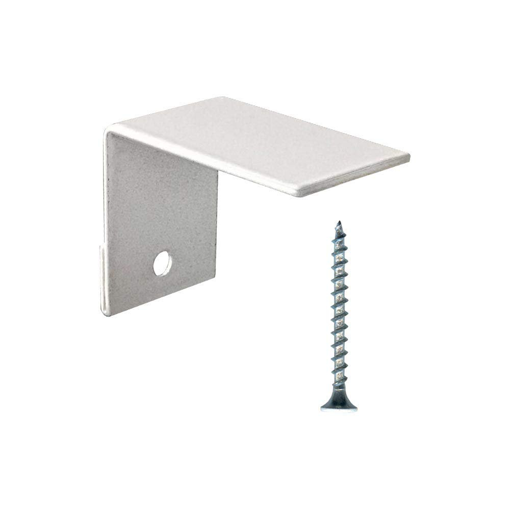 Baseboarders Galvanized Steel Easy Slip-On Baseboard Heater Cover Wall Bracket in White Baseboarders