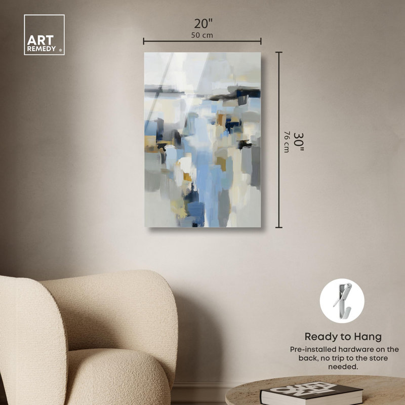 Décoration murale monochromatique océan profonds à imprimé acrylique vert par Art Remedy, H 30 po x l 20 po