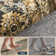 Kitty Machine Washable Area Rugs for Living Room with Non-Slip Backing  Brown/Black Rug