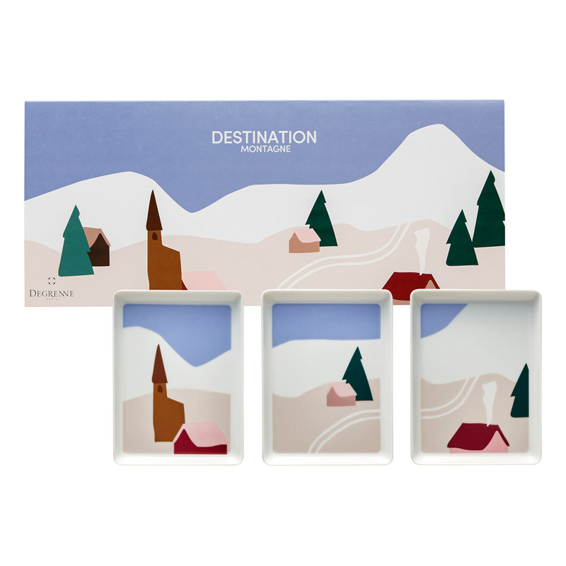 DEGRENNE Paris Destination Porcelain Tray
