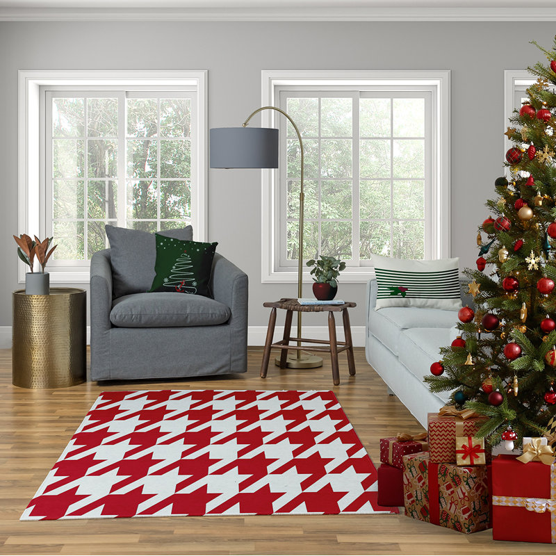 Housse et insert de coussin décoratif carré Coastal Christmas, H 16 po x l 16 po, Vert foncé