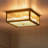 Celora 4 - Light Square Glass Bar Flush Mount Ceiling Light-114434312-114434313