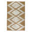 Warren Geometric Area Rug in Orange/White-1471257705