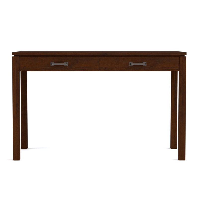 Origins Solid Wood Writing Desk, 30" H x 48" W x 24" D, Bronze