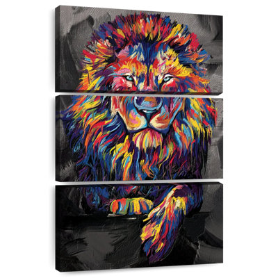 Brampt Lion Lounge couleur abstraite