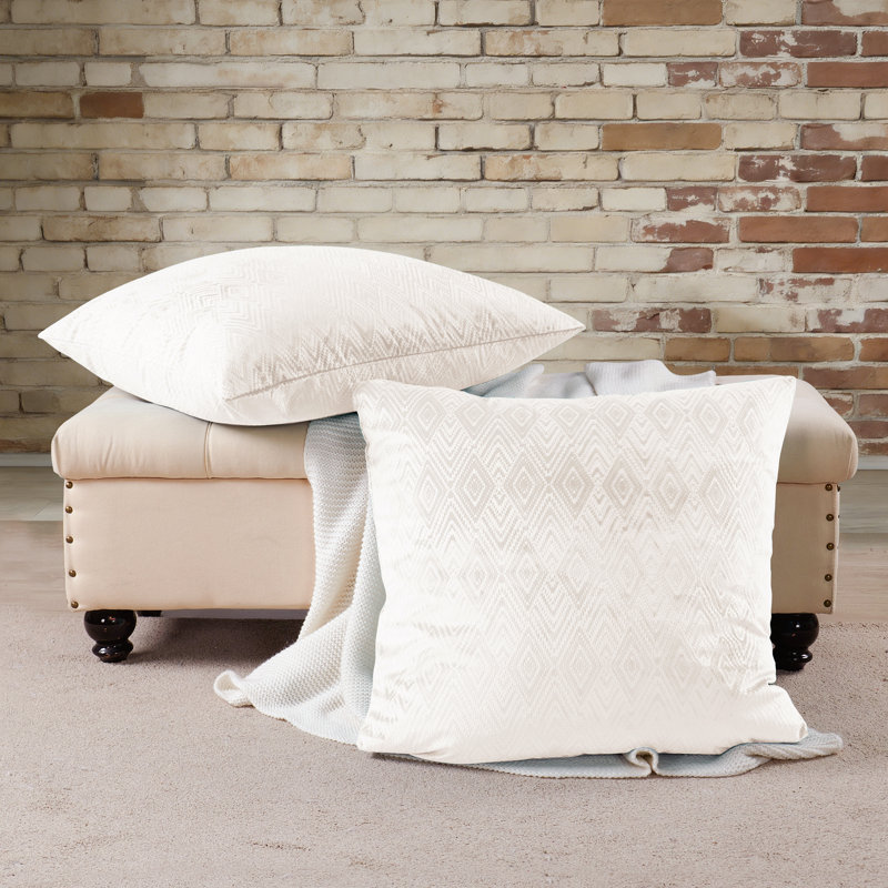 Housses de coussin décoratives en velours ikat de style européen, Gardenia