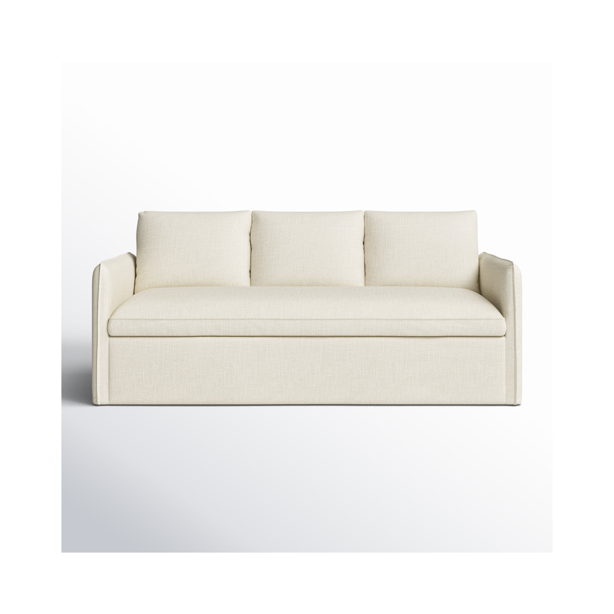 Bellatrix 83'' Slipcovered Sofa, Conversation Pearl Basketweave