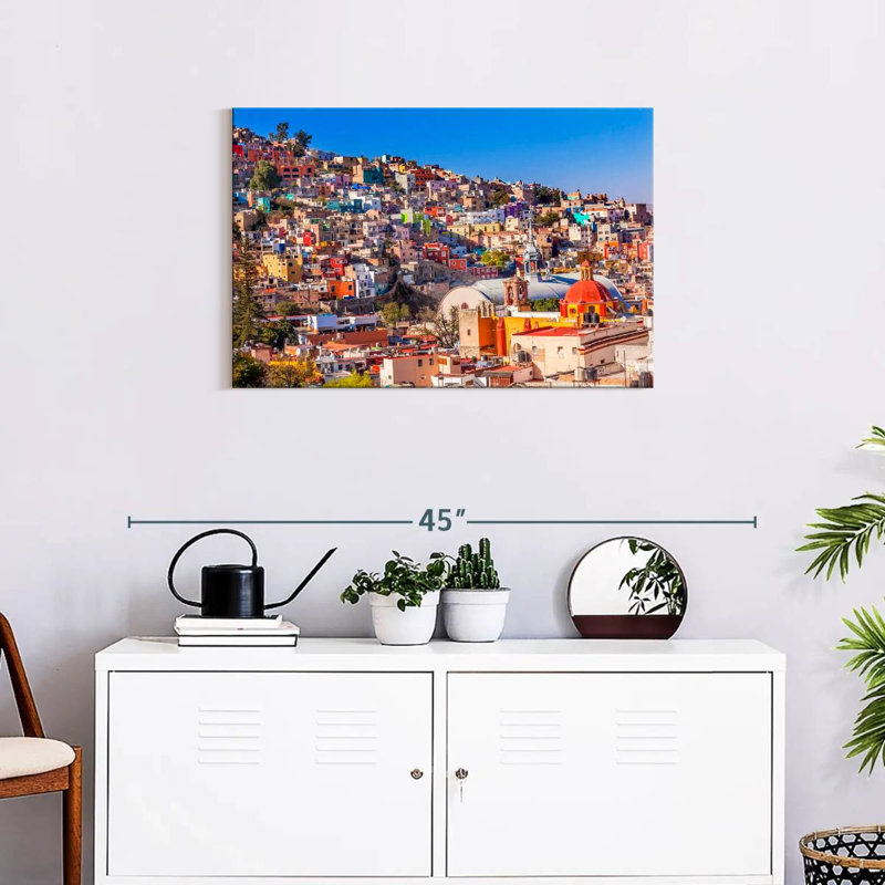 Sirci Guanajuato, maisons colorées, H 20 po x l 30 po
