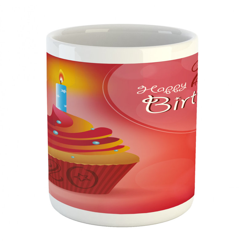 Grande tasse à café vingtième birthday