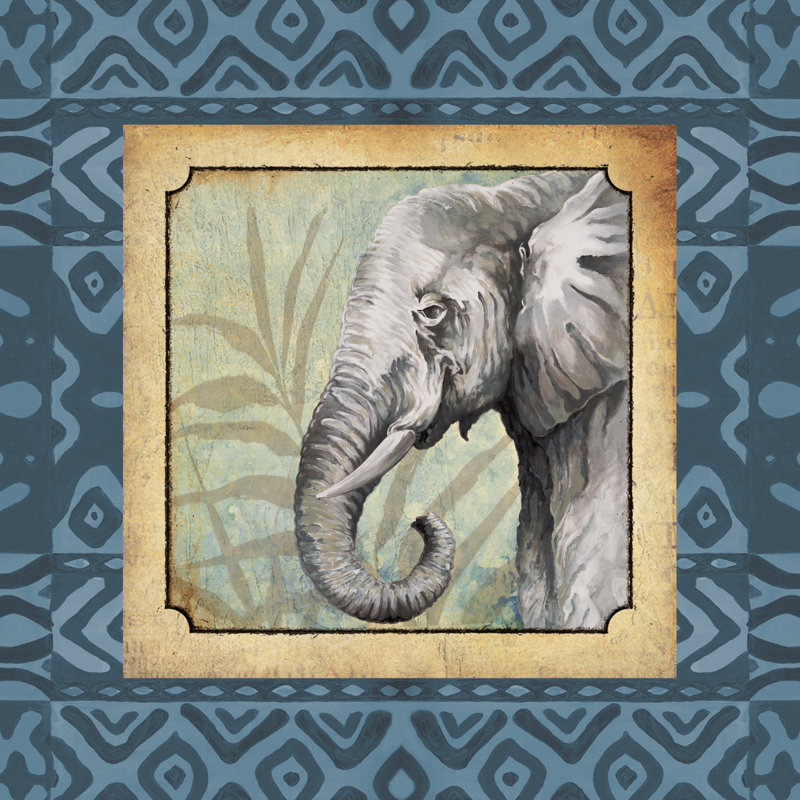 Elephant - Wrapped Canvas Painting, 76cm H x 76cm W x 3.8cm D