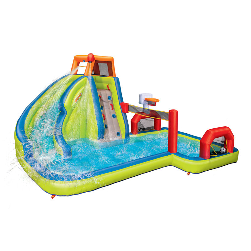 Aqua Sports Inflatable Backyard Water Slide Splash Park