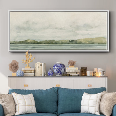 Riverside Views I- Framed Canvas