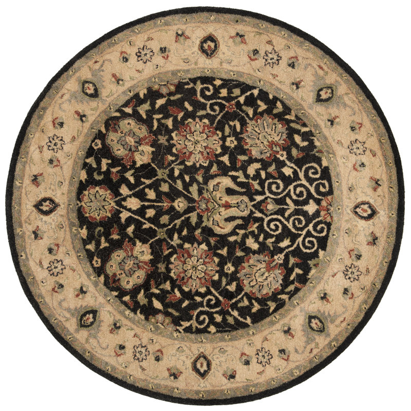 Dunbar Hand Tufted Wool Oriental Rug, Round 6'