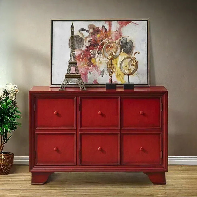 Three-Door Entryway Accent Cabinet Sideboard