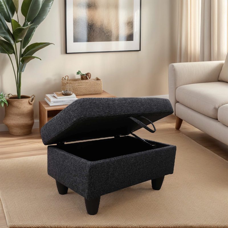 Repose-pieds Claritza, Noir gris