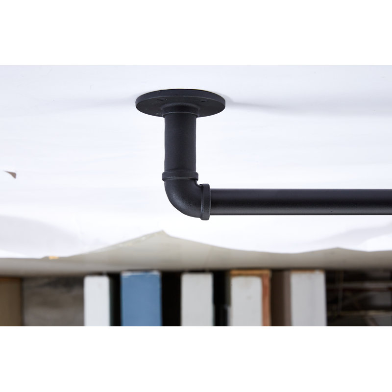 Upper Swainswick Adjustable Single Curtain Rod, 98'' - 144''