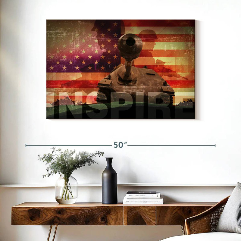 Inspire militaire, H 26 po x l 39 po