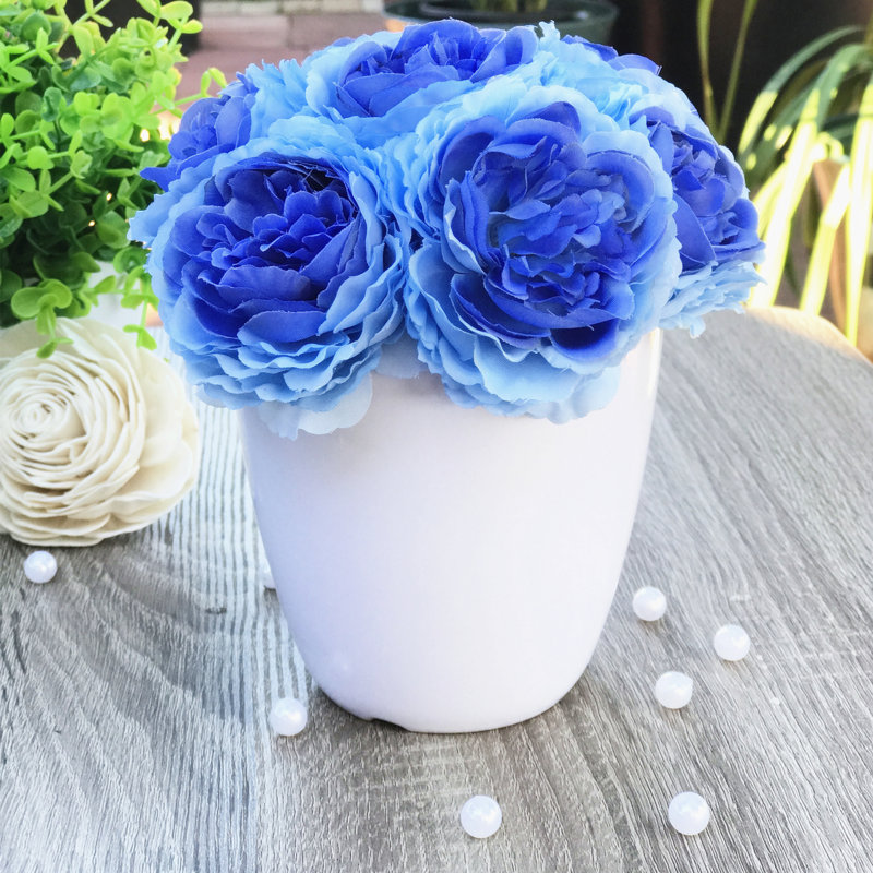Dissimulateurs de fleurs en pot pivoines, Bleu
