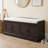43" Wide Shoe Storage Bench With Cushion Entryway Bench Storage Bench-630782585