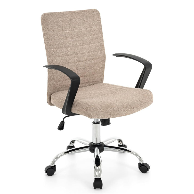 Chaise de bureau à haut dossier Aime, Kaki