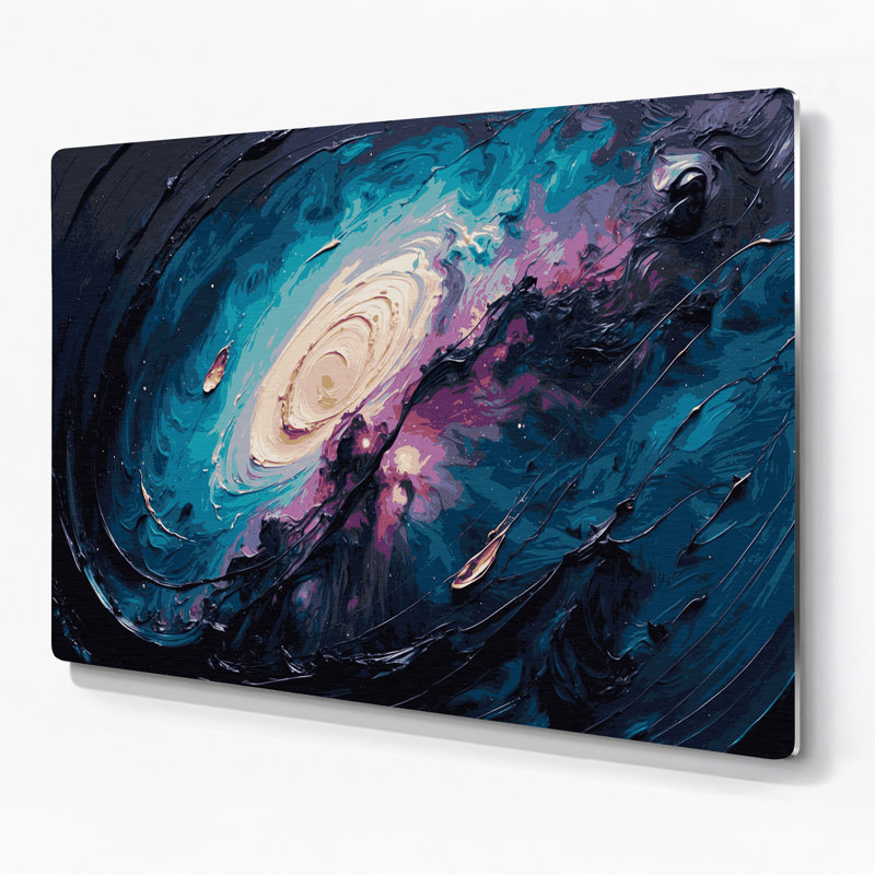 Space Orion Nebula Grey Metal Wall Art