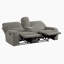 Amite Canapé inclinable droit en chenille W-1759231572
