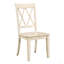 Ensemble de 2 chaises d'appoint décontractées à finition blanche en X-209714940