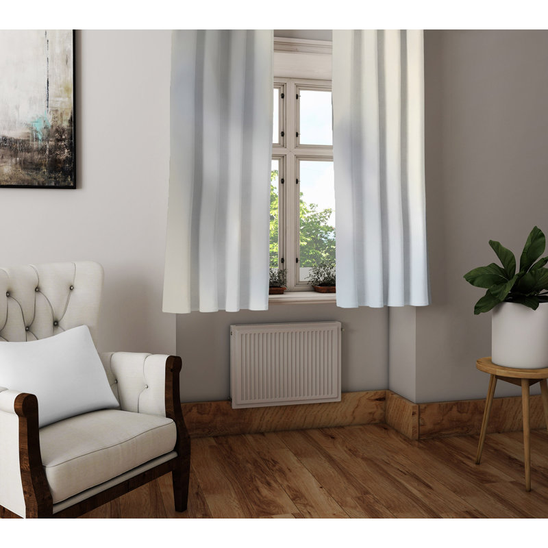 Paire de rideaux semi-transparents en polyester Dantrel, L 56 po x L 78 po