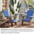 50" X 20" Patio Chair Cushion, Seat/back Cushion For Adirondack Chair With Ties-1752589074-1752589073