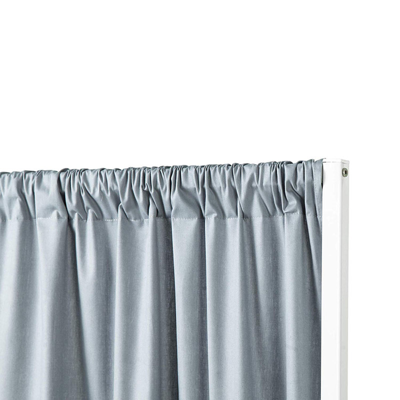 Cloison de vestiaire avec roues Dian Don't Look at Me, Structure blanche / tissu denim délavé et roulet